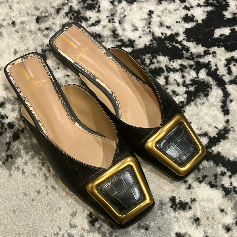 Sam Edelman Lavina Flat Mule black ballet